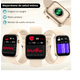 thumbnail image 3 of Smartwatch 1.9 Mujer Hombres Reloj Inteligente Xtellar dorado, 3 of 3