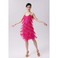 thumbnail image 1 of Vestido de baile latino para adultos, con lentejuelas y borlas, para primavera, para baile, fiesta, actuación en el escenario, vestido de competición, 1 of 2