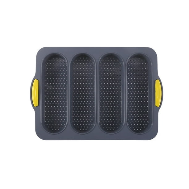Molde de pan Molde flexible Pastelería para hornear Bandeja Reutilizable Chocolate Molde Molde Pan Panadería Inicio Panadería Accesorio para refrigerador Horno Gris Inevent HA028546-04