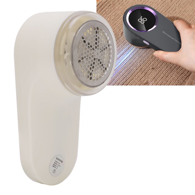 Electric Lint Remover, Portable Rechargeable Fabric Trimmer with Digital Display, for Removing Fuzz for Clothes Furniture Sweater Couch Blanket
