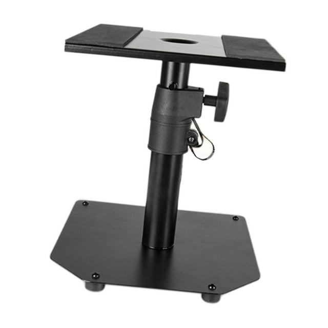 Guardoinrt Support de Haut-Parleur Réglable en Hauteur Support de Haut-Parleur Pince C Antidérapant avec Studio Noir Sans Pince C