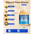 thumbnail image 3 of Pure Castile Soap Unscented 1 Gallon 128 fl oz Refill - Organic Body Wash for Hard Water & Oily Skin, Multi-Purpose Home Cleaner, 3 of 9