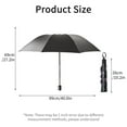 thumbnail image 2 of Ptlom Portable UV Protection Sunshade Sunshade Rainproof Windproof Men's Women's Adult Folding Umbrella with Pattern, 2 of 8