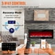 thumbnail image 4 of Chimenea electrica VEVOR Chimenea lineal 50'' Montada en la pared o empotrada con control remoto, 4 of 9