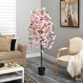 thumbnail image 4 of Nearly Natural 5ft. Cherry Blossom Artificial Tree in Black Nursery Planter, 4 of 4