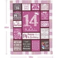 thumbnail image 5 of LHSHID 15 Year Old Girl Gift Ideas Blanket Flannel Soft and Comfortable Anti static Bed Sofa Blanket 50x60in, 5 of 5