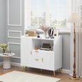 thumbnail image 1 of QinaQin 40-Inch Sideboard with Storage, Kitchen Cabinet, Microwave Cabinet, Coffee Bar Cabinet, with 2 Drawers and 2 Doors, Suitable for Kitchen, Dining Room, and Entryway, 1 of 6