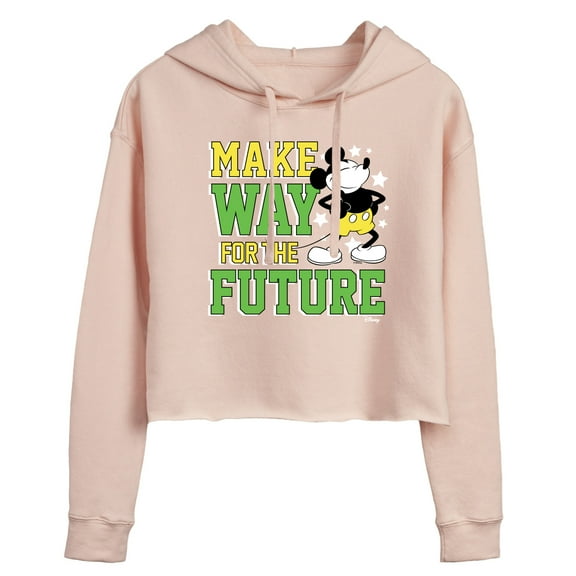 Disney - Make Way For The Future - Juniors Cropped Pullover Hoodie