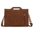 thumbnail image 6 of Wrangler Western Large Tote Bag for Women Tooled Embossed Shoulder Crossbody Handbag, Brown, 6 of 6