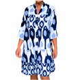thumbnail image 1 of Birdeem Robe d'Été Mode Décontractée à Manches Courtes Col en V pour Femmes, 1 of 12