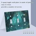 thumbnail image 3 of Yayeee Toggle Light Switch Wall Plate 3-Gang 6.37"x4.48" Decorative Outlet Cover, Magical Forest, 3 of 7