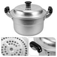 thumbnail image 1 of OULII Cooking Steamer Pots Aluminum Pots with Lids For Restaurant Use 1Pcs, 1 of 8