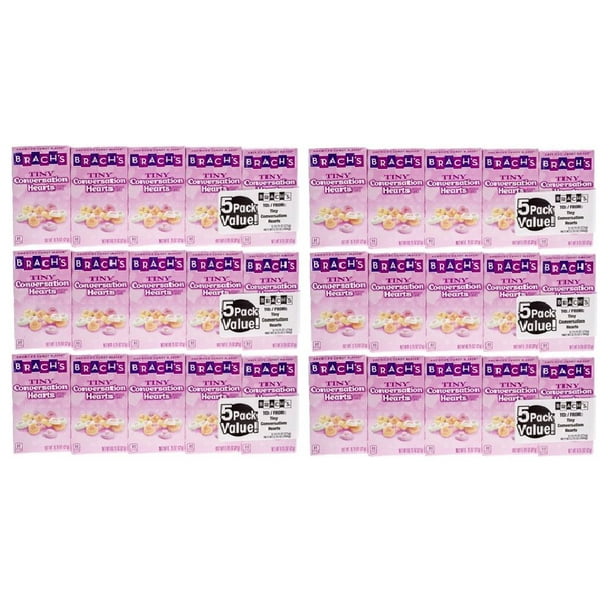 Brachs Conversation Tiny Hearts Candy, Valentines /30-.75oz valentine