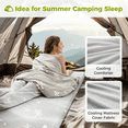 thumbnail image 2 of Jamdok Cooling Foam Camping Mattress and Summer Comforter Set for Hot Sleeper,Roll Up Cot Mattress Topper,Waterproof Sleeping Pad with Carry Bag,Camping, Hiking,Car,Tent,Outdoor Use, 2 of 6