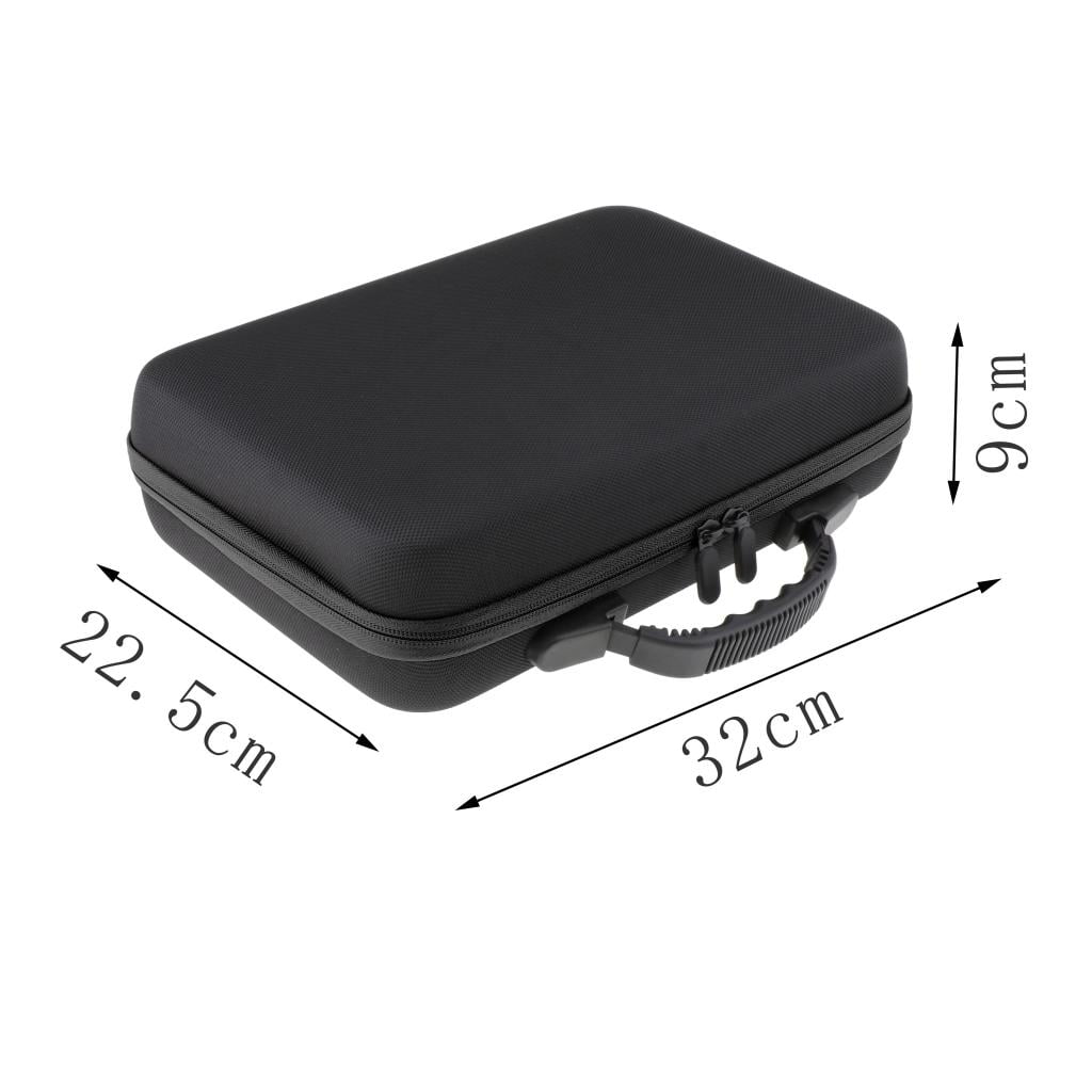 Wswqop Essential Oils Case Travel Holder Hard Shell Holds 60 Bottles 5ml-15ml Black