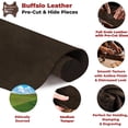 thumbnail image 3 of European Leather Work Buffalo Hide 8-10 oz. 3-4mm  Pre-Cut Size: 10"x24"  Chocolate Brown Color - Full Grain Leather for Tooling, Stamping, Molding, Engraving, 3 of 9