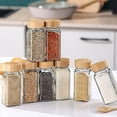 thumbnail image 7 of Square Jar Container With Shaker Insert Jar Glass Shaker Seasoning Bottle Pepper Seasoning Bottle Glass Jars, Square Bottles with Shaker Lids, Funnel and Labels for Seasoning & Storage, 7 of 7