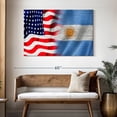 thumbnail image 3 of Elephant Stock Usa And Argentina Flags Wall Art - Flags Canvas Canvas - 48" x 32", 3 of 8