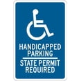 thumbnail image 1 of Handicap Parking Sign, Brady, 123873, 18"Hx12"W, 1 of 1