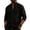 Black, variant on Mens Long Sleeve Shirt Button Down Loose Fit Vintage Shirts Collarless High Elastic Tops Henley Shirt Black S
