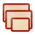 thumbnail image 2 of Set of 3 Silicone Baking Mats Heat-Resistant, Non-Stick, Reusable - Food-Grade, Ideal for Oven, Pastry, Bread Dough, Rolling, Macaron Making, Cookies, and More in Your Kitchen Arsenal, 2 of 8