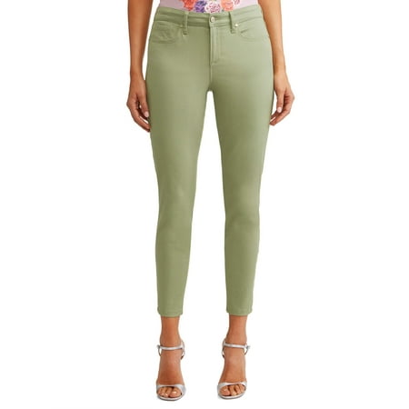 - Sofía Skinny Mid Rise Stretch Ankle Twill Jean Women's (Sage)