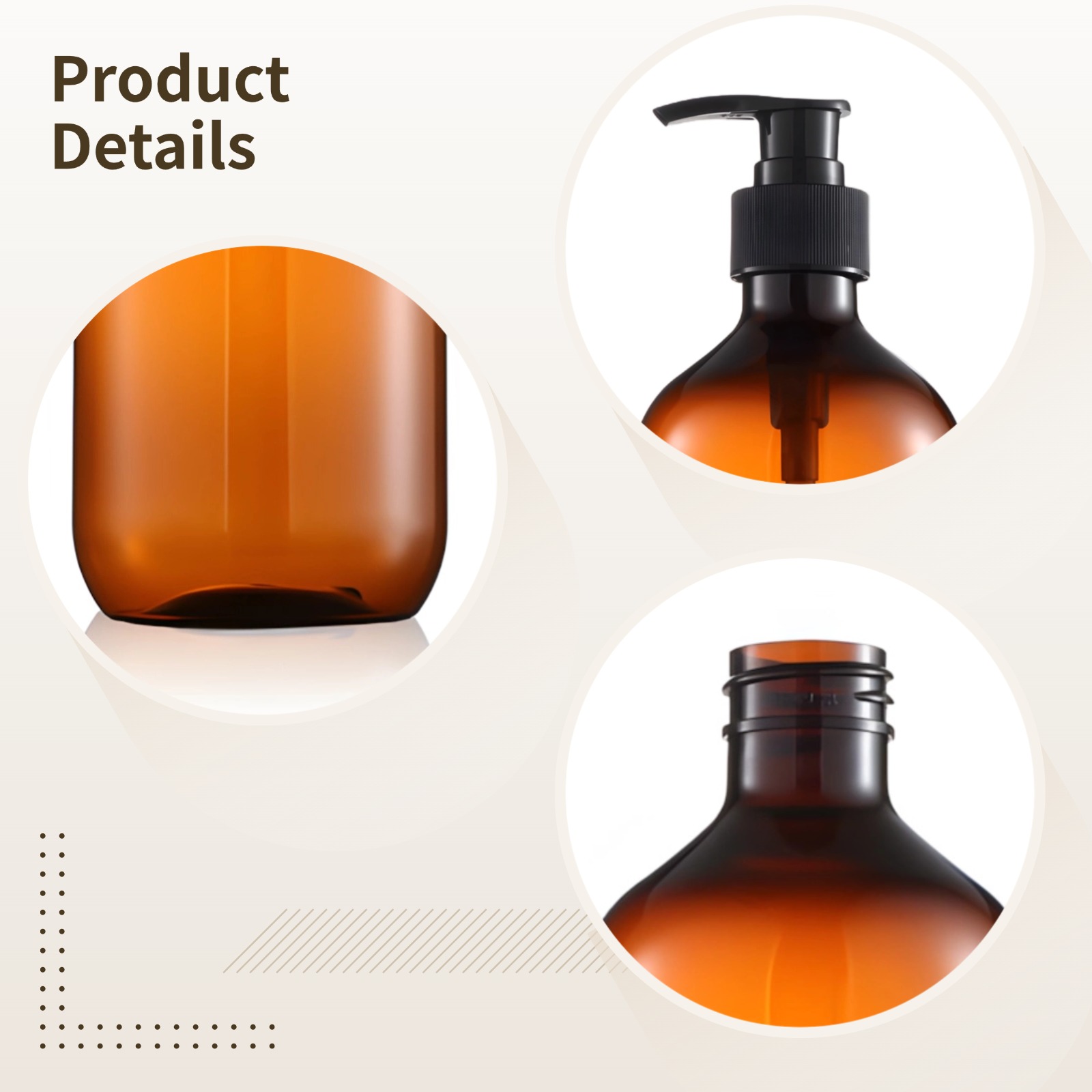 24 Pcs Pump Bottles, 10 oz Empty Soap Dispensers, Refillable Plastic Shampoo and Body Wash Bottles, Leakproof Lotion Containers for Travel, Home, and Daily Use