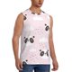 thumbnail image 2 of Fotbe Cute Panda Men's Camiseta sin Mangas Estampada para Hombres, Playera Casual para Gimnasio, Entrenamiento, Playa-Large, 2 of 7