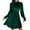 Green, variant on Velvet Dress for Women Mock Neck Long Sleeve Fall Dress Elastic Waistline Wedding Guest Mini Tunic Dress Formal Holiday Party Dresses
