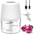 thumbnail image 1 of Mini Picadora de , Procesador de Alimentos Inalámbrico de 250 Ml, 1 , Batería Recargable USB-C, Eléctrica., 1 of 5