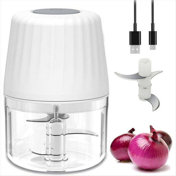Mini Picadora de , Procesador de Alimentos Inalámbrico de 250 Ml, 1 , Batería Recargable USB-C, Eléctrica.