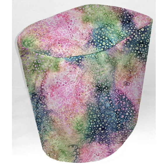 Batik Tie Dye Food Processor Cover by Penny's Needful Things (Small, Pink Blue Green Spots)