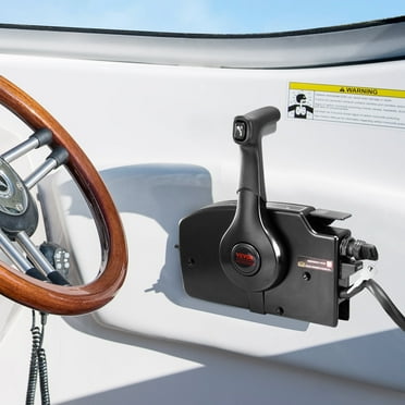 KFFKFF 4-Stroke Outboard Throttle Remote Control Box Side-Mounted for Mercury PT