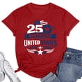 thumbnail image 3 of Wxolcjlv Women's 250 Years 1776-2026 250th Birthday T-Shirt 250th Birthday USA Graphic Tee Short Sleeve Independence Day Tshirt, 3 of 3