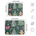 thumbnail image 4 of Yayeee Dish Drying Mat for Kitchen Counter 18"x24" Microfiber Absorbent Pad, Red Christmas Gingerbread, 4 of 7