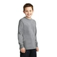 thumbnail image 4 of Port & Company Youth Long Sleeve Core Cotton Tee-L (Athletic Heather), 4 of 6