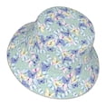 thumbnail image 3 of Disketp Colorful Butterfly Print Reflective Bucket Hat Beach Hat Summer Travel Sun Hats Fisherman Cap, 3 of 8