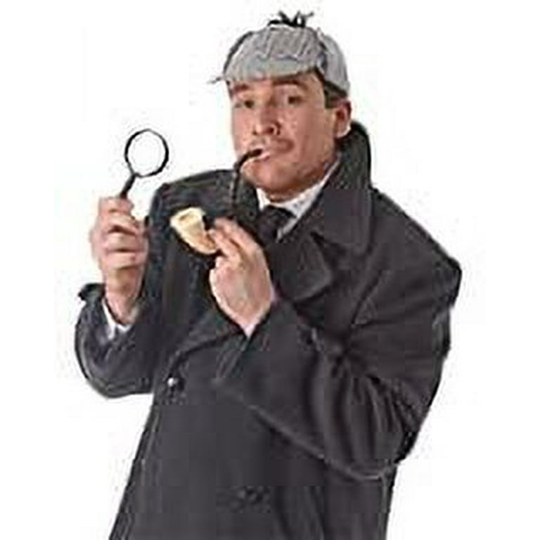 Mens Detective Kit Instant Disguise Male Halloween Costume Mens Detective Kit Instant Disguise Male Halloween Costume