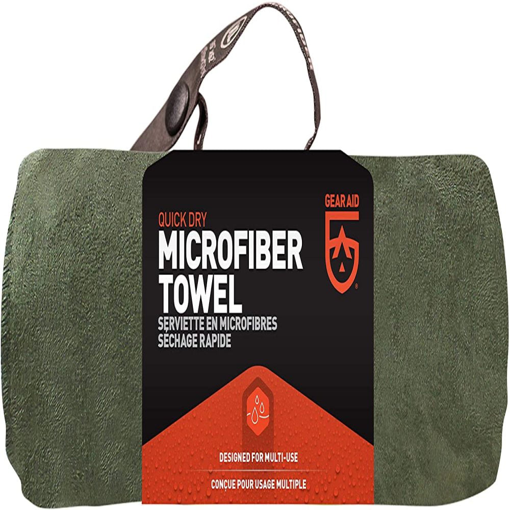 Gear Aid Quick Dry Microfiber Travel Towel Moss 