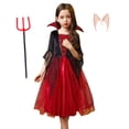 thumbnail image 4 of Disfraz de vampiro de Disney para niños, disfraz de fiesta de Halloween, vestido de Cosplay para niños, prendas de vestir para niños, fantasma del diablo, 2023, 4 of 5