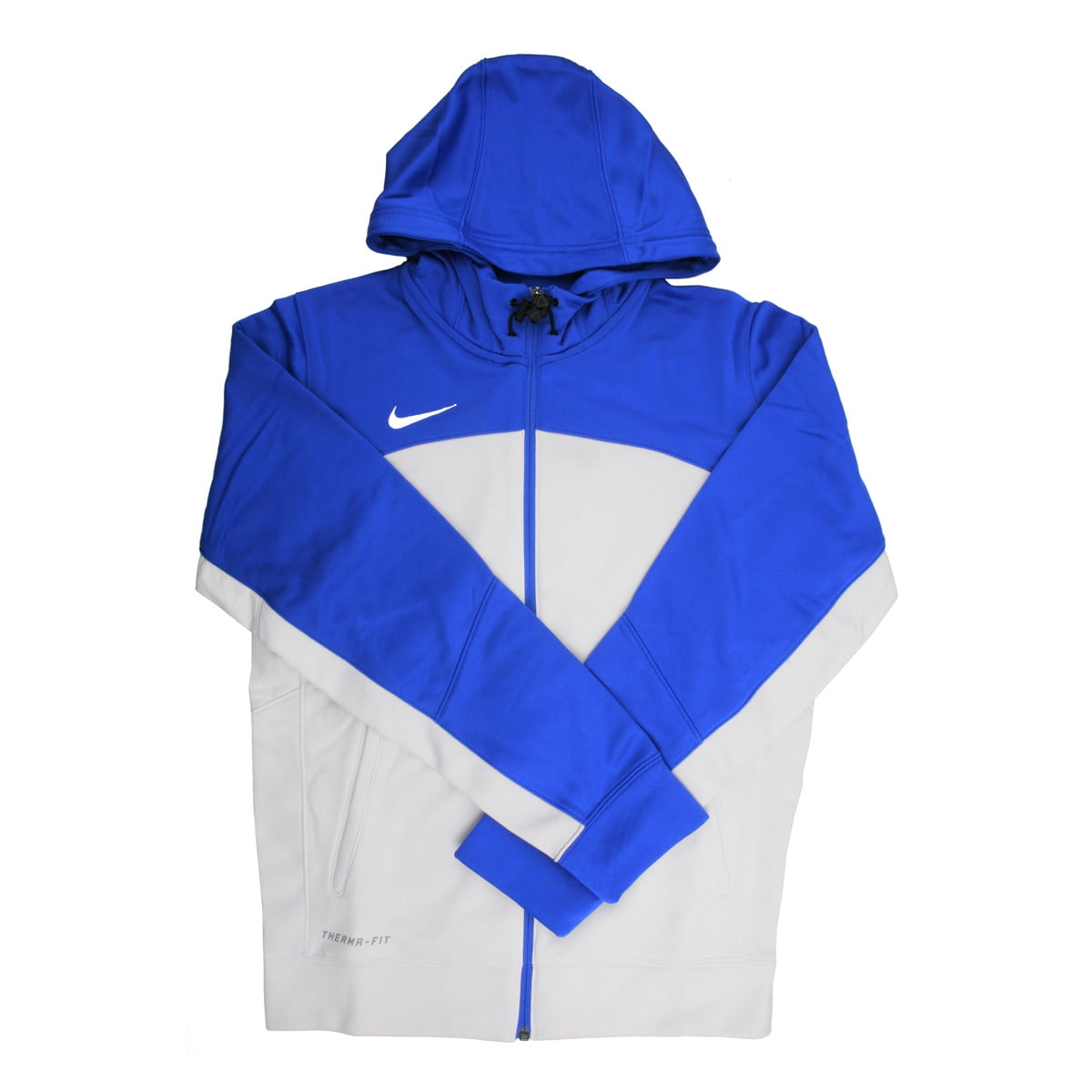 blue and white nike hoodie