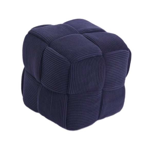 Taburete para pies con asiento Reposapiés Cómodo Protector de Piso de Madera Taburete Bajo Taburete Pequeño para Sofá Sala de Estar Dormitorio Sala de Azul
