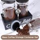 thumbnail image 5 of Recipientes de café de vidrio WYTAOHZL, 2 unidades, 1600 ml, con estante y cuchara, 5 of 6