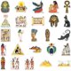 thumbnail image 3 of 50pcs of Egyptian Pharaoh Vinyl PVC Waterproof Cute Fun Cartoon Doodle Stickers, Funny Trendy Decals for Teens, Kids, Adults, Colorful Anime Sticker P, 3 of 3