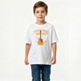 thumbnail image 2 of Boys Graphic T-Shirt Country Music Guitar Wings Kids Tees 100% Cotton Short Sleeve Tops Ages 4-13Y, 2 of 4