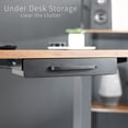 thumbnail image 2 of VIVO Black Space Saver Sliding Under Desk Storage Drawer with Pull Handle, 2 of 8