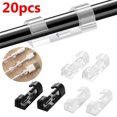 thumbnail image 2 of USB Cable Organizer Universal Cable Winder Desktop Tidy Cable Management Clips Cord Holder Wall Wire Manager Data Line Organizer Big Size Clear 16PCS, 2 of 6