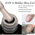 thumbnail image 4 of 7ml Milky Glitter Rubber Base Gel - Semi Gel Nail Polish, Quick-Dry, LED Compatible, DIY Manicure Gel, Rubber Nail Varnish, Milky Pink, Long-Lasting, Gift for Women Easter, St. Makeup Organizers, 4 of 9