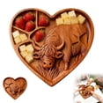 thumbnail image 4 of Dwellin Easter Tray Plate St. Patrick's Day Serving Platters Reusable Rabbit Clovers Cow Wooden Charcuterie Board for Food Snack Candys Cookie, 4 of 6