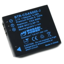 Wasabi Power Battery for Panasonic CGA-S005, DMW-BCC12